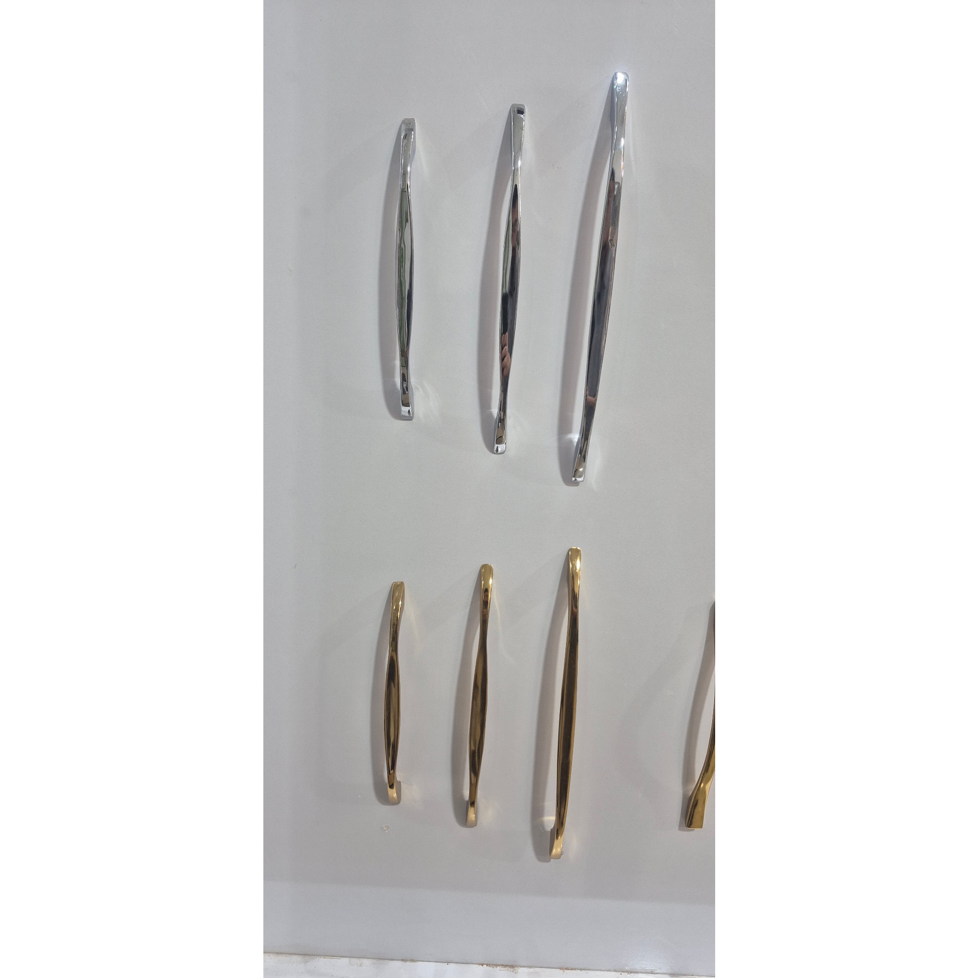 دستگیره کابینت و کمد دیواری سایزبندی طلایی و کروم