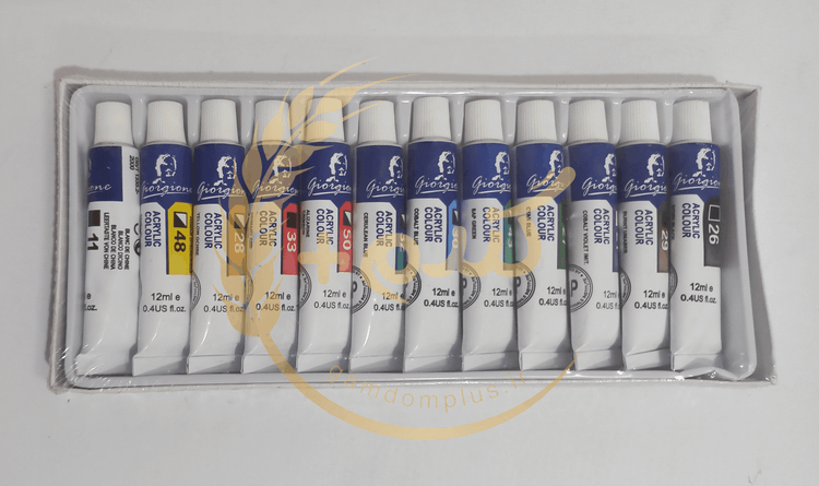 رنگ اکریلیک 12 تایی giorgione