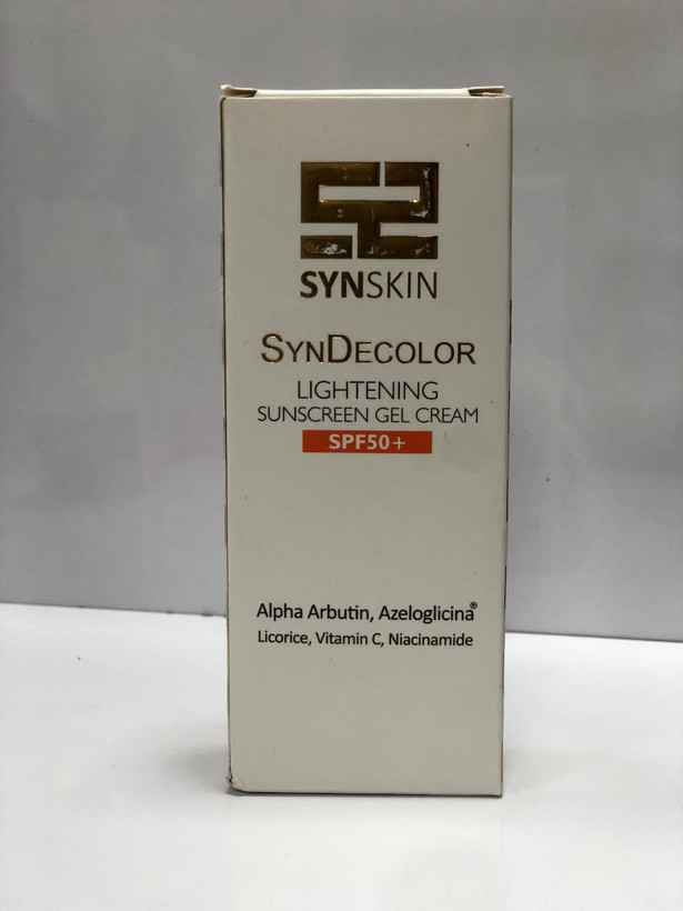 کرم ژل ضدآفتاب - روشن کننده ساین اسکین مدل SynDecolor