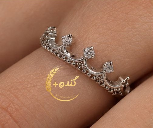 انگشتر طرح تاج