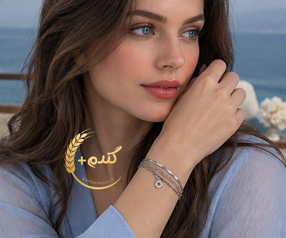 دستبند سه لاین طرح خورشید
