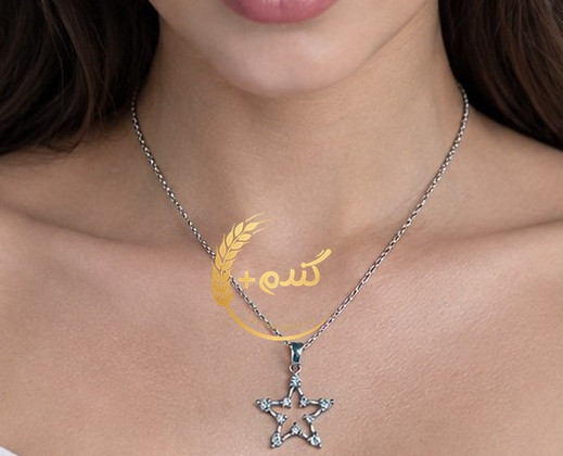 گردنبند استیل طرح ستاره