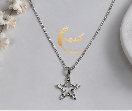 گردنبند استیل طرح ستاره
